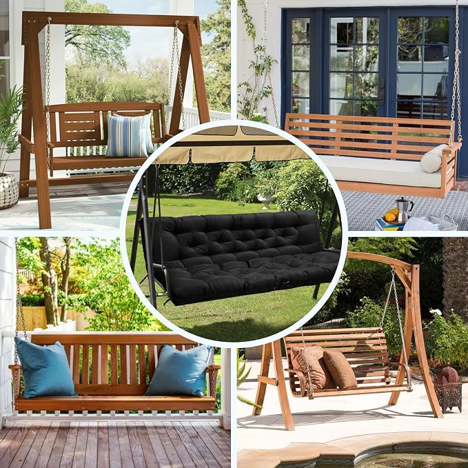Porch Swing Cushions, Waterproof Swing Cushions Replacement - Image 6