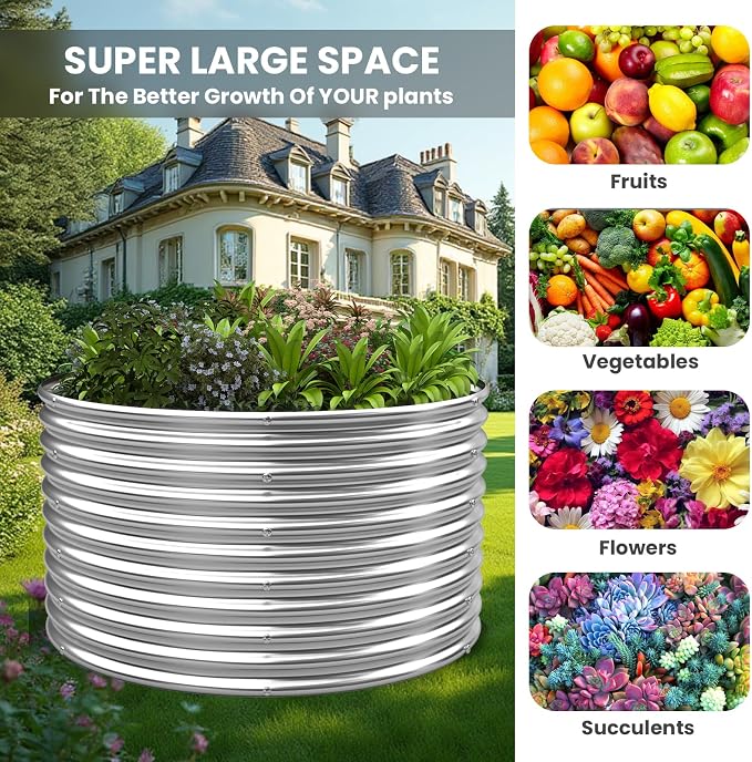 4 Pack Tall 2x2x1.5FT Round Raised Beds - Image 3