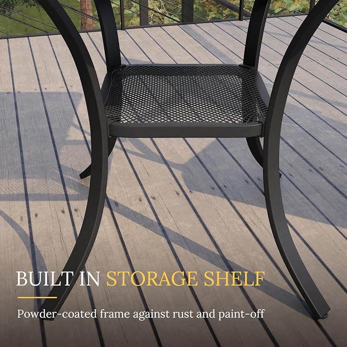 VICLLAX 3 Pieces Patio Dining Set - Image 3