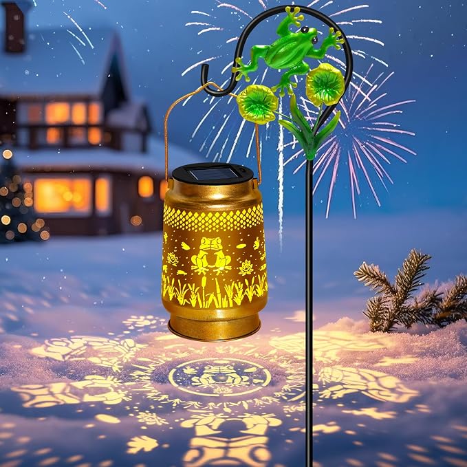 Frog Solar Lanterns Outdoor Waterproof - Image 2