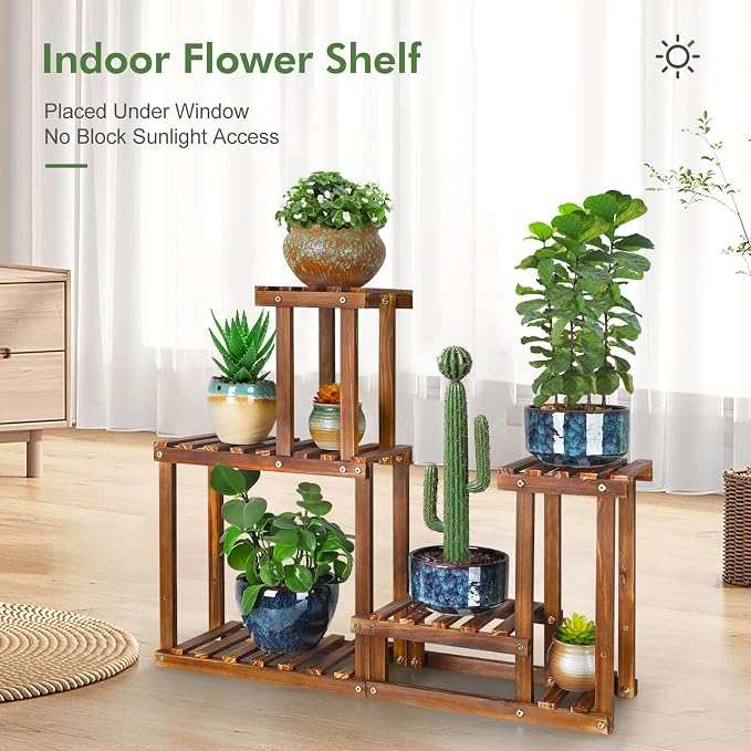Plant Stand for multiple Plants Stands Indoor Outdoor Flower Pot Stand 5 Tiers - Image 4