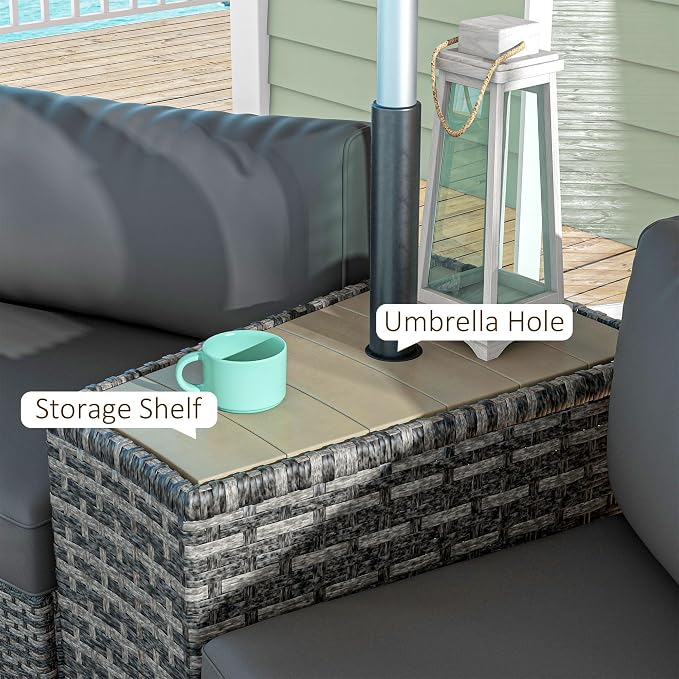 Outsunny 8 Piece Patio Furniture Set - Image 3