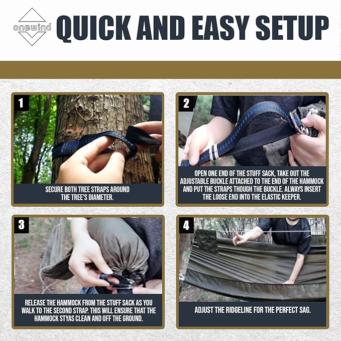 Onewind 12Ft Camping Hammock - Image 6