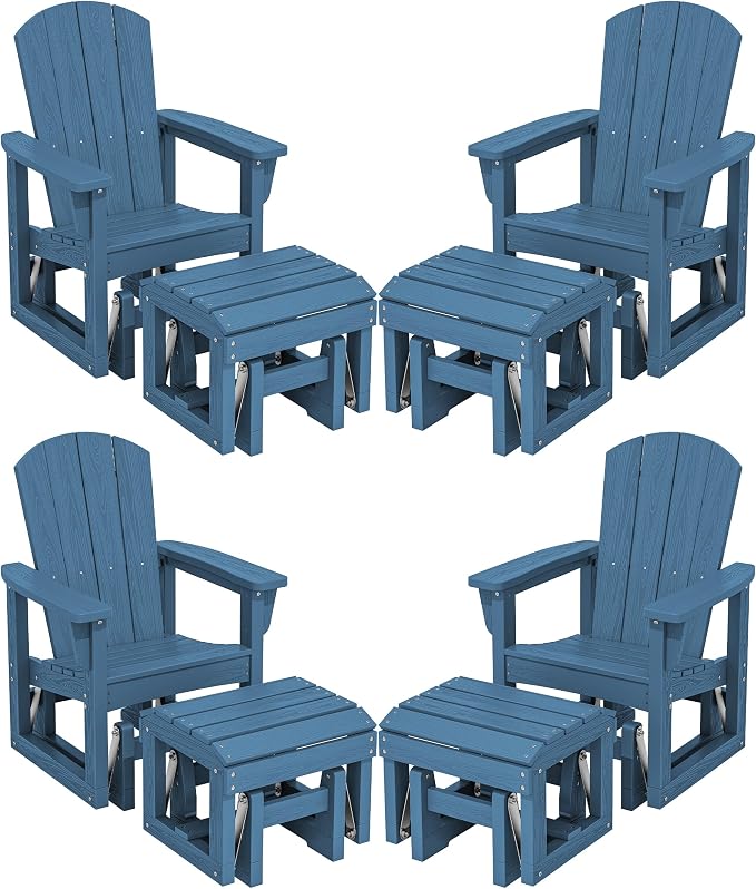 SERWALL Outdoor Glider Chair Set of 4 by SERWALL