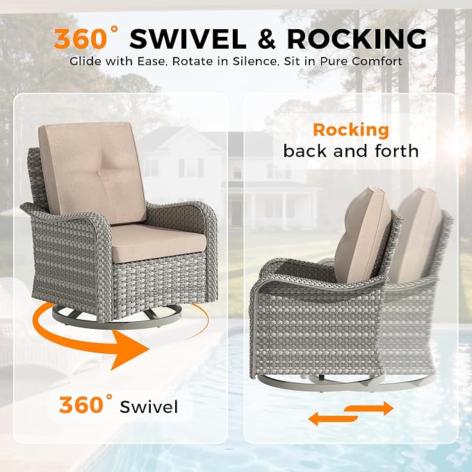 14-Seat Outdoor Wicker Patio Furniture Set - Image 5