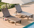 WACASA Outdoor Chaise Lounge Chairs Set of 2, Oversized Lounge Chairs by WACASA
