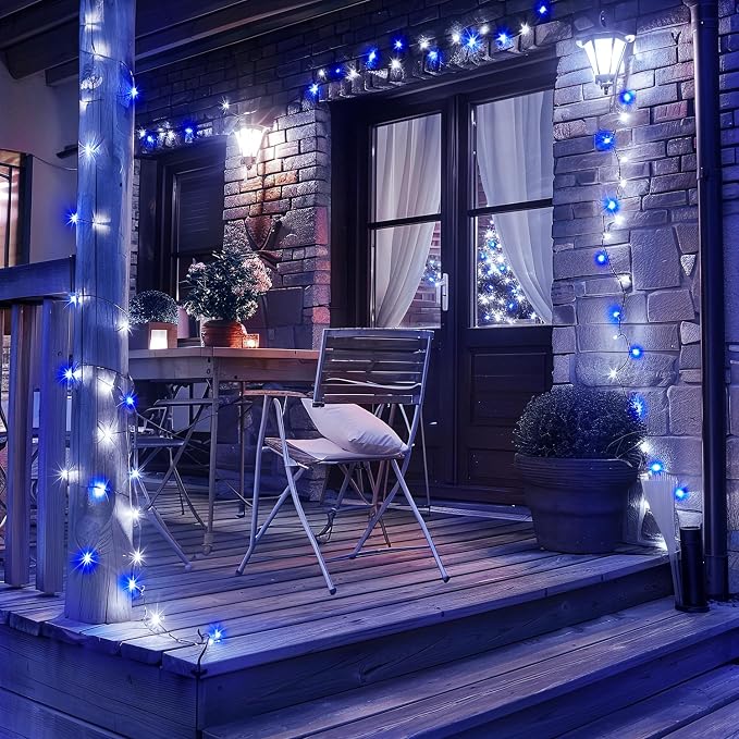 JMEXSUSS 2 Pack Solar String Lights Outdoor Waterproof, Total 66 FT 200 LED - Image 6
