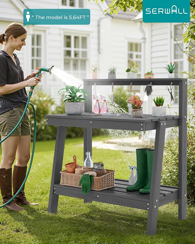 SERWALL Potting Bench Outdoor - Image 6
