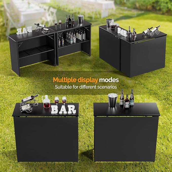VINGLI 45" Commercial Grade Portable Bar Table - Image 5