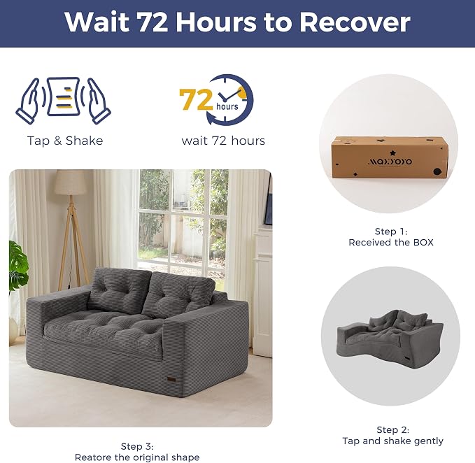 MAXYOYO 63" Loveseat Sofa Couch - Image 8