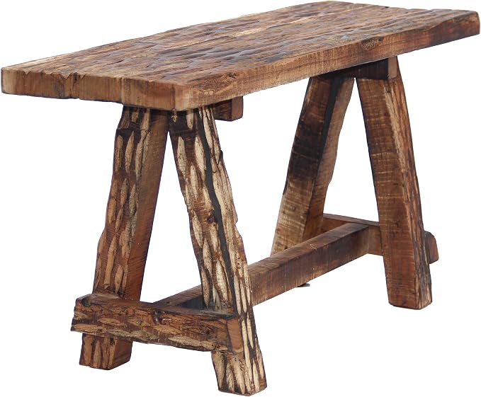 The Urban Port Wooden Garden Patio Bench - Image 6