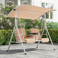HOMREST 2 Seat Outdoor Porch Swing, Patio Swing by HOMREST