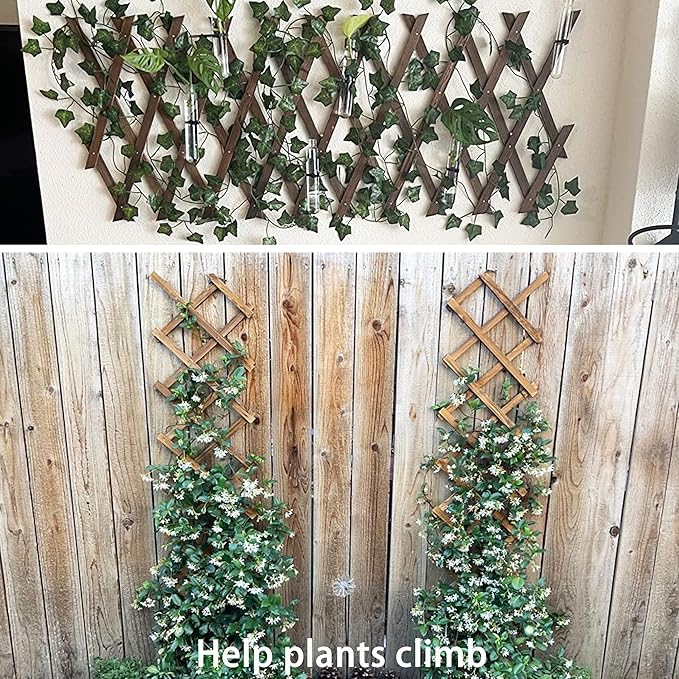Wooden Lattice Wall-Expandable Plant Garden Trellis - Image 4