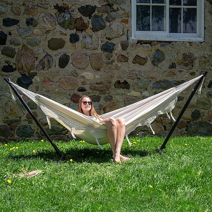 Vivere Double Cotton Hammock - Image 5