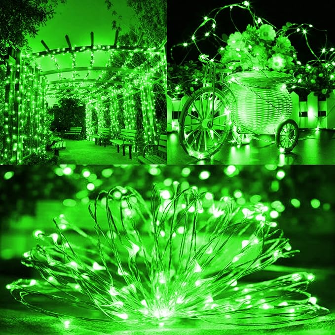 TW SHINE Green Solar String Lights Outdoor, Total 80 FT 240 LED Solar Powered - Image 6
