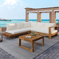 Christopher Knight Home Tenny 5-Seater Acacia Wood Patio Furniture Set by ChristopherKnightHome