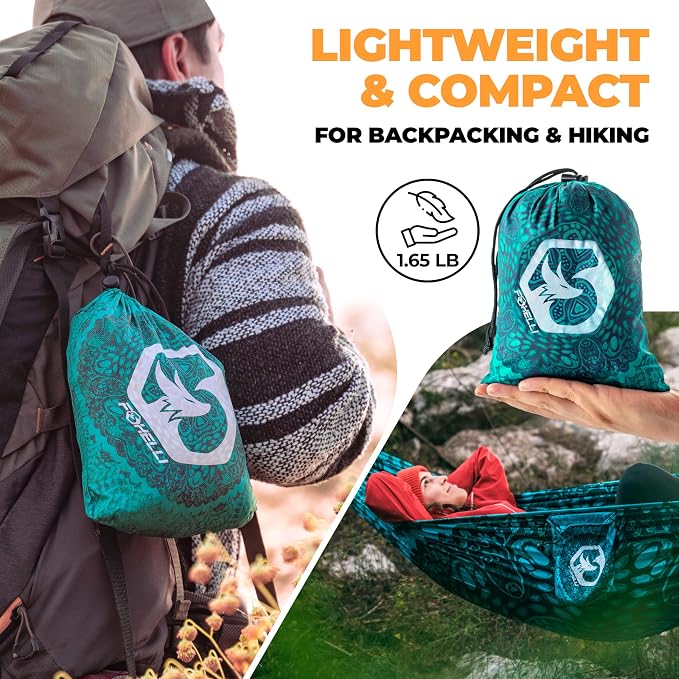 Foxelli Camping Hammock – Ultralight Hammock - Image 4