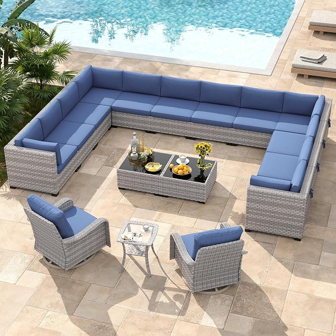 14-Seat Modern Patio Furniture Set - Image 2