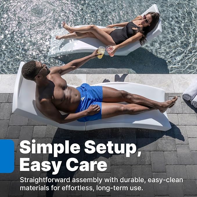 Step2 Vero Pool Lounger, Fade-Resistant, Waterproof Patio Furniture, Pool - Image 8