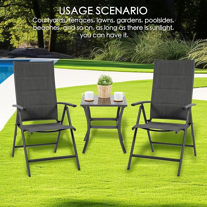 Kozyard Coolmen 2-Pack Outdoor Patio Dining Chair Set - Image 7