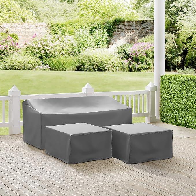 Crosley Furniture Patio Furniture Covers, Waterproof 3-Piece Cover Set - Image 3
