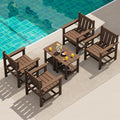 SEWRWALL Patio Furniture Set, HDPE Material All Weather Use Adirondack Chair Set by SERWALL