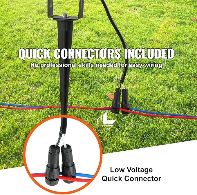 VEVOR Landscape Lighting, 6W Low Voltage LED Landscape Lights, IP66 Waterproof - Image 6