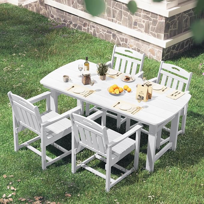 HDPE Outdoor Patio Dining Set - Image 7