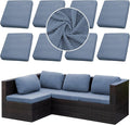 Outdoor Cushion Covers Set, Replacement by SUKAIKEQA