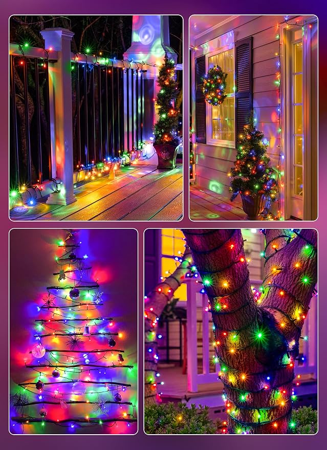 Brightown 4 Pack Solar String Lights Outdoor, Total 288Ft 800 LED Twinkle Fairy - Image 8