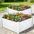 YITAHOME 48x48x24 in Plastic Raised Garden Bed 2pcs by YITAHOME