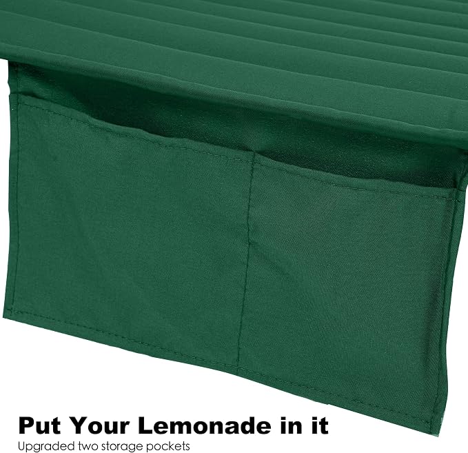 2 Person Hammocks for Outside, Double Quilted Fabric Outdoor Hammock - Image 5