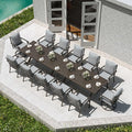 Kullavik 14 PCS Outdoor Dining Table Set by KULLAVIK