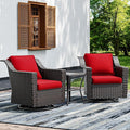 Joyside Wicker Patio Furniture Sets, 3 Pieces Upgraded Large Size Outdoor by Joyside