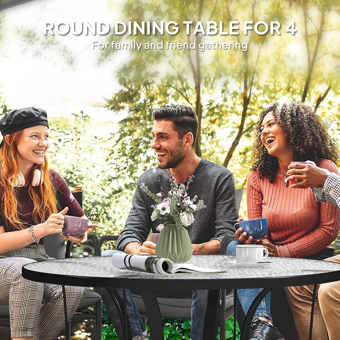 Outsunny 38" Round Patio Table - Image 6