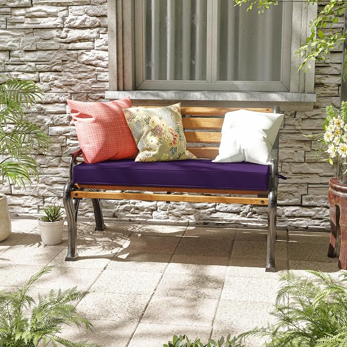 Premium Outdoor Bench Cushions for Patio Furniture 3.5inches Memory Foam Bench - Image 2