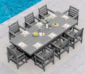 SERWALL 9 Piece Outdoor Dining Set by SERWALL