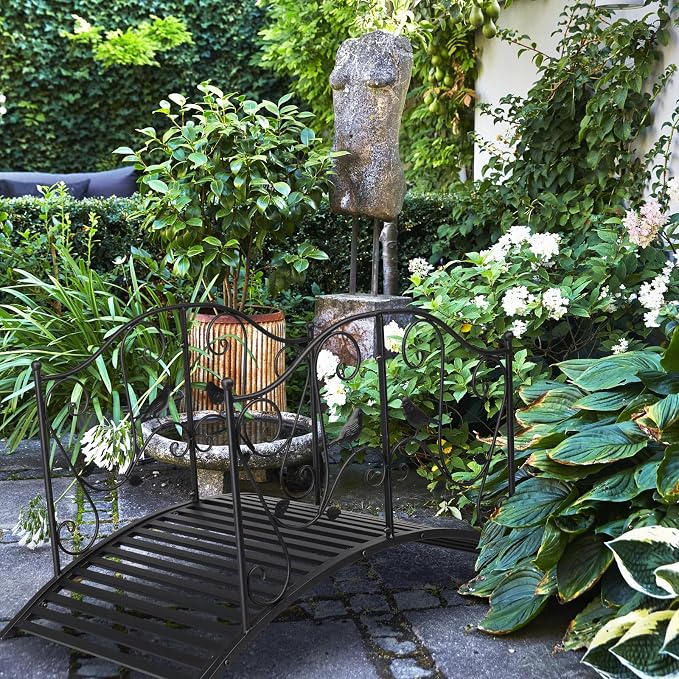 Outvita Metal Garden Bridge for Outdoor, Elegant Decorative Bridge - Image 7
