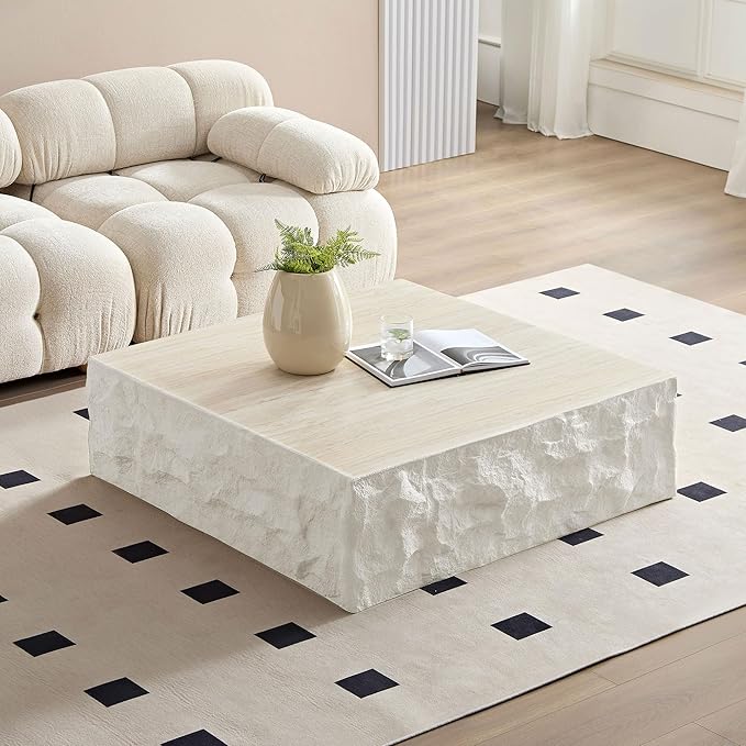 Square Coffee Table for Living Room Modern Center Table for Apartment, No Need by JURMALYN