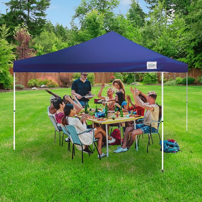 Caravan Canopy 12 by 12 Foot Polyester Straight Steel Leg Instant Pop Up Canopy - Image 4