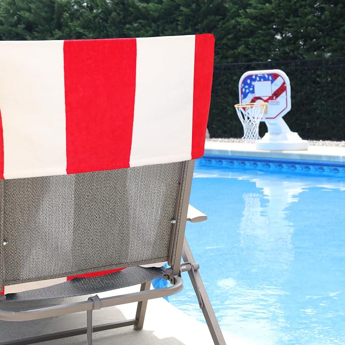 Superior Cabana Cotton Lounge Chair Cover, Outdoor Towel, Terry Cloth, Swim - Image 7