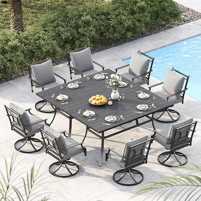 Grand patio 10-Piece Patio Dining Set by GrandPatio