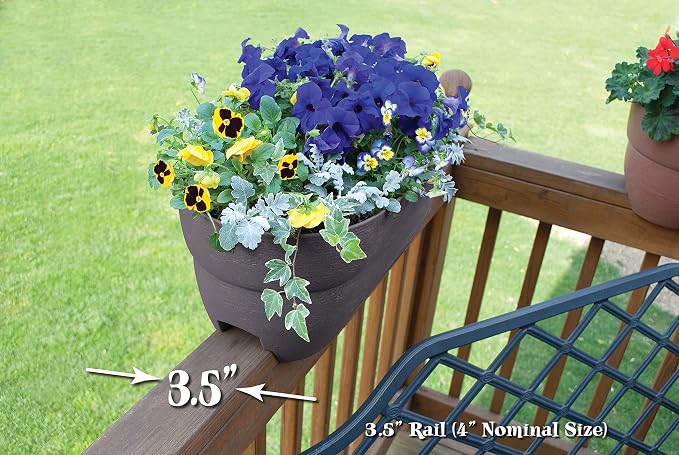 Emsco Group Bloomers Railing Planter - Image 2