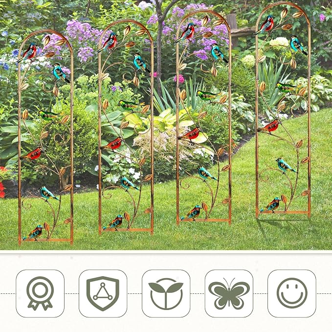 Blulu 4 Pack Metal Garden Trellis - Image 6