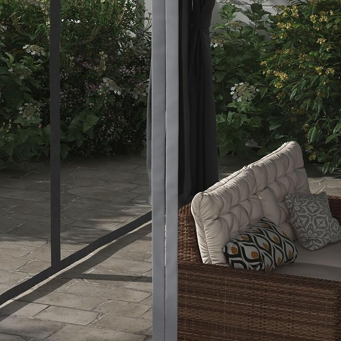 Outsunny 12' x 19' Louvered Pergola Hardtop Gazebo - Image 9