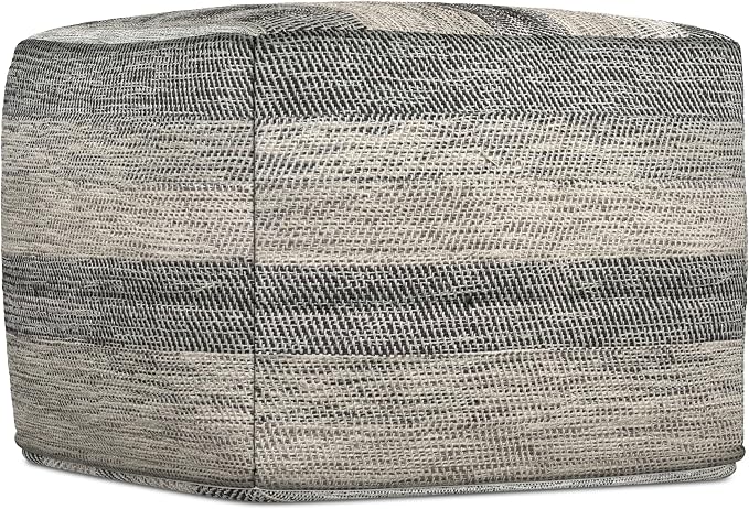 SIMPLIHOME Clay Square Pouf - Image 6