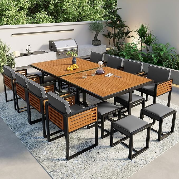 Merax 18 Pieces Outdoor Dining Set by Merax