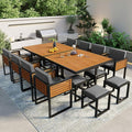 Merax 18 Pieces Outdoor Dining Set by Merax