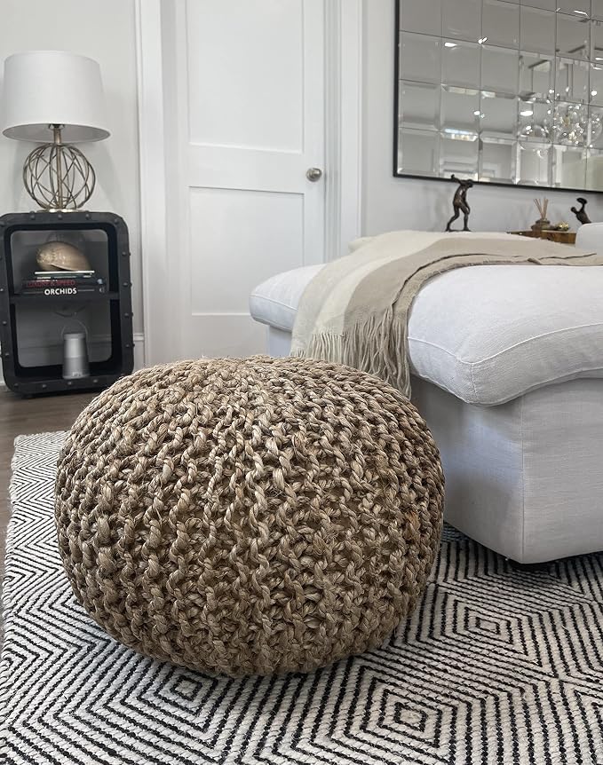 S & L Homes Pouf Ottoman by SLHOMES