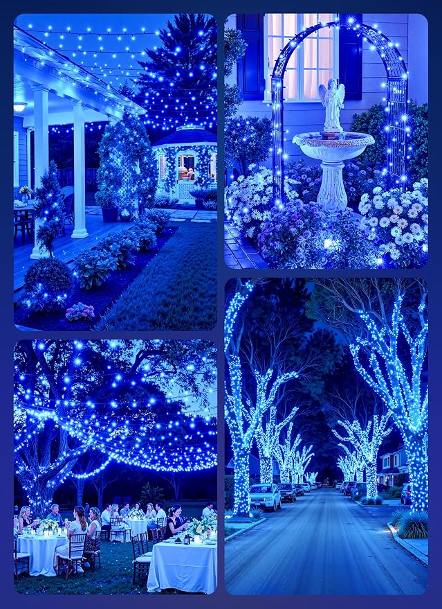 Brightown Solar String Lights Outdoor, 2 Pack Total 80FT 200 LED Solar Powered - Image 6
